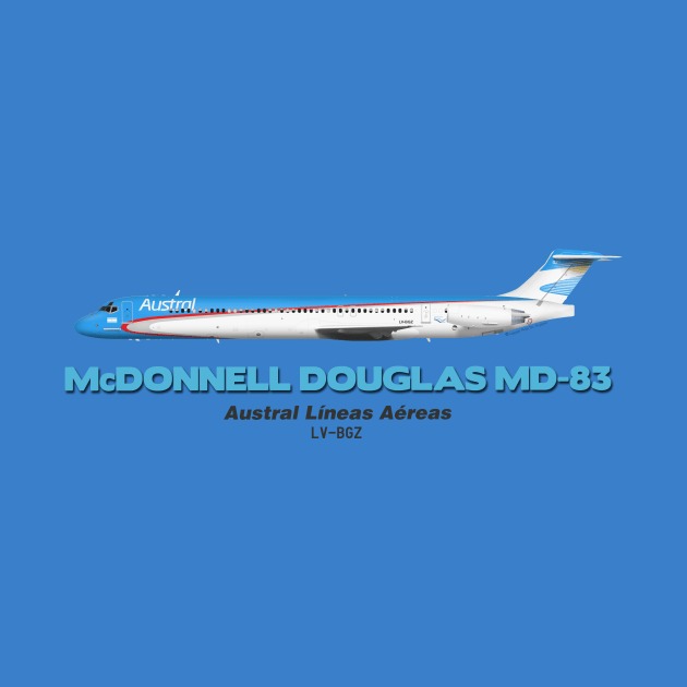 McDonnell Douglas MD-83 - Austral Líneas Aéreas by TheArtofFlying