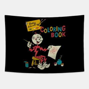 REDDY KILOWATT COLORING BOOK Tapestry