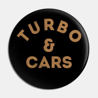 Turbo and Cars Pin