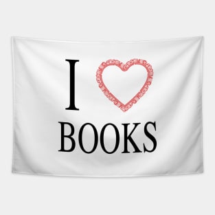 I Heart Books Tapestry