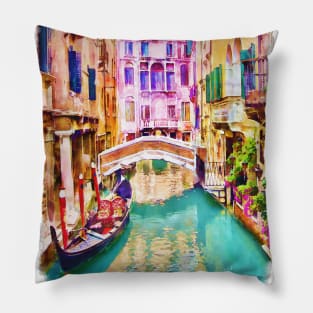 Venice Canal 2 Pillow