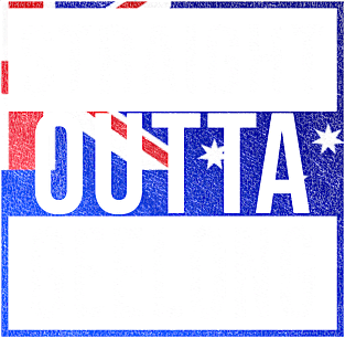 Straight Outta Geelong - Gift for Australian From Geelong in Victoria Australia Magnet