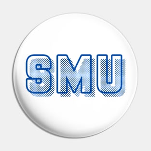 SMU Logo Dots Blue Pin