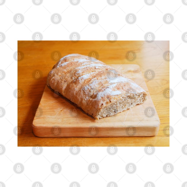 Sourdough on Wooden Chopping Board 1 by jojobob