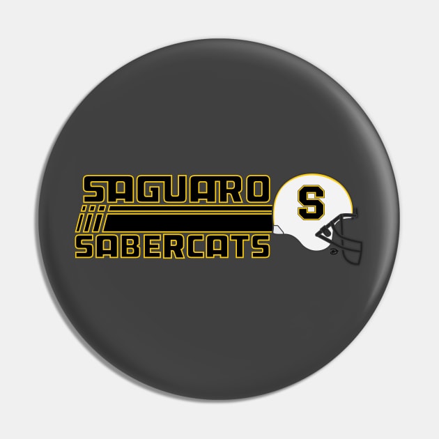 Saguaro Sabercats (Rush Secondary - Gold Lined) Pin by dhartist