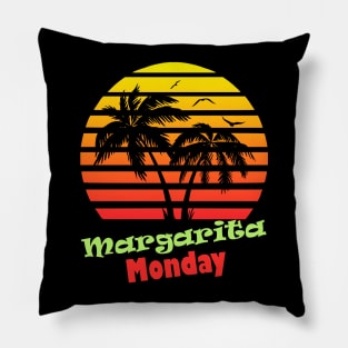 Margarita Monday 80s Sunset Pillow