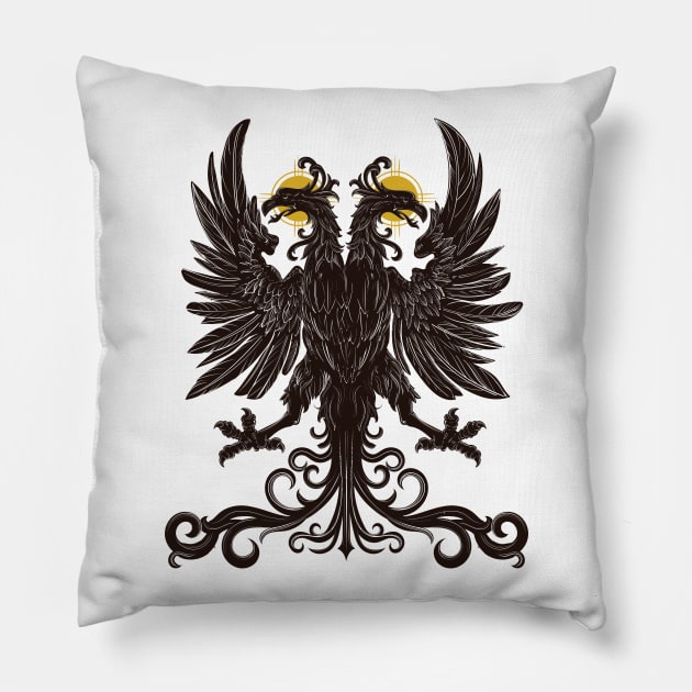 Holy Roman Empire Eagle Pillow by blackroserelicsshop@gmail.com