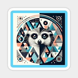 Abstract Animal Meerkat 2 Magnet