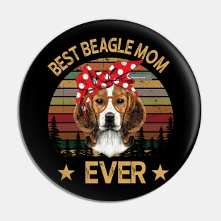 Best Beagle Mom Ever Pin