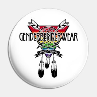 GenderBenderWear (White) - "Logo" Pin