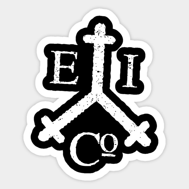 East India Company White Text Pirates Of The Caribbean Sticker Teepublic
