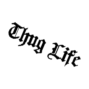 Pixel text thug life T-Shirt