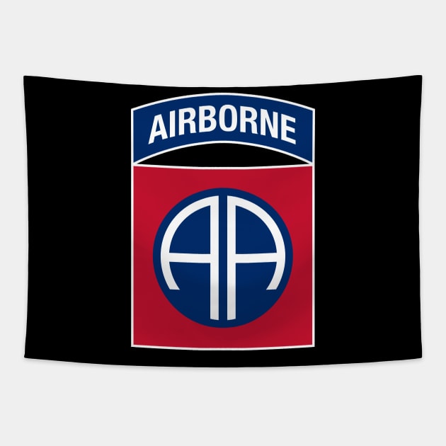 82nd Airborne Division US Army Insignia Tapestry by Mandra