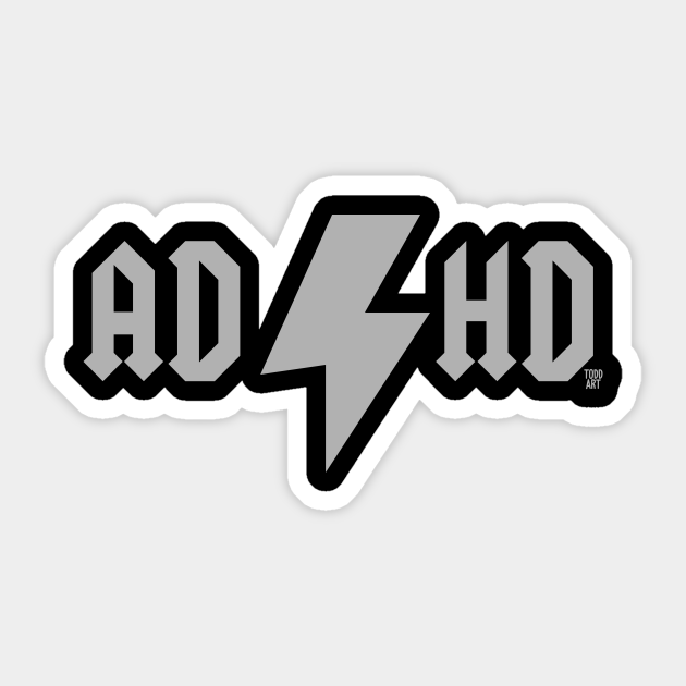 ADHD - Acdc - Sticker | TeePublic