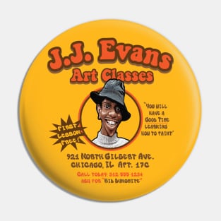 J.J. Evans Art Classes Pin