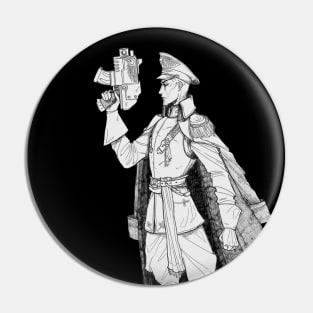 The Commissar - Dark background Pin