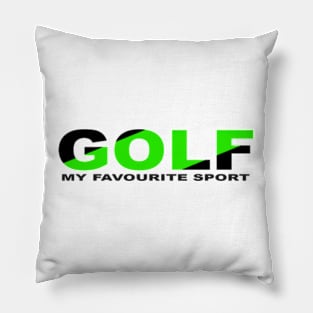 GOLF-SPORT,-BLACK-AND-GREEN-COLOR Pillow