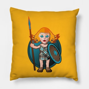 Celtic woman warrior Pillow