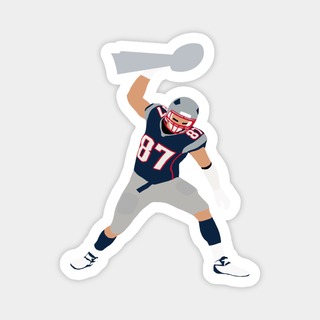 Gronk Spike Lombardi Trophy Magnet by xRatTrapTeesx