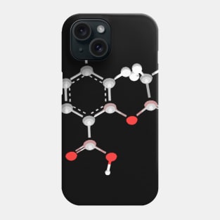 Aspirin Molecule Phone Case