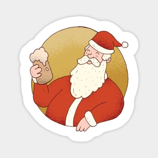 Beer Santa Magnet