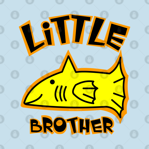 Little Brother Yellow Fish by Barthol Graphics