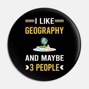 3 People Geography Geographer Pin