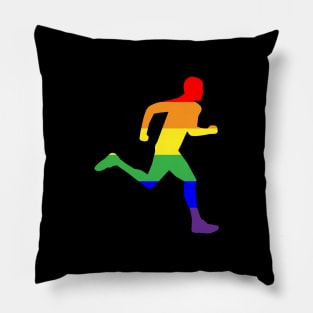 Rainbow Runner Pillow