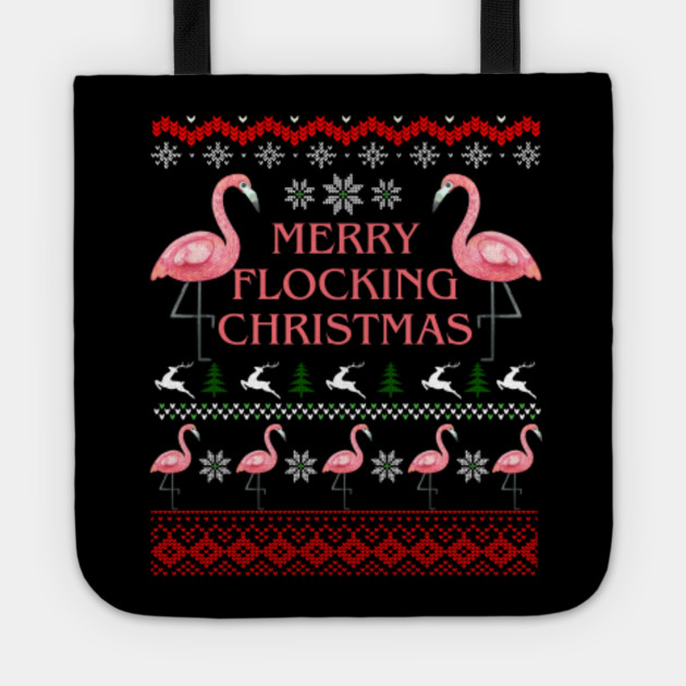 flamingo holiday sweater