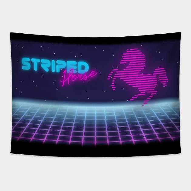 Striped Horse Tapestry by dreamlax