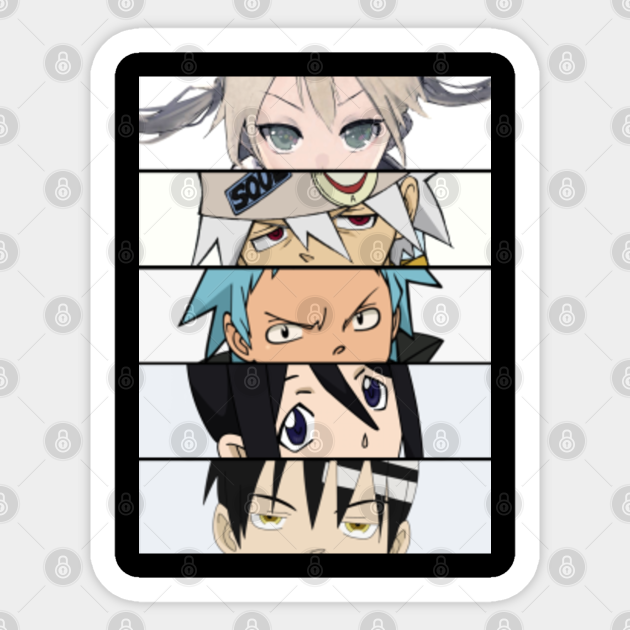 Classic Soul Eater Adventure Anime Characters Funny Gift Soul Eater Sticker Teepublic