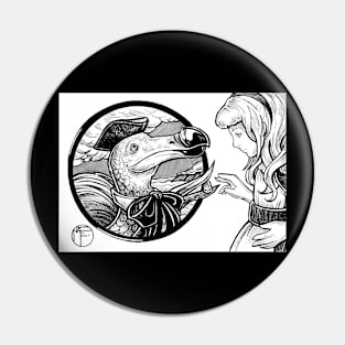 Alice in Wonderland And The Dodo Pin