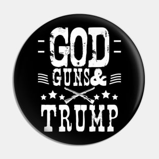 Mens God Family Guns And Trump Country Patriots Pin