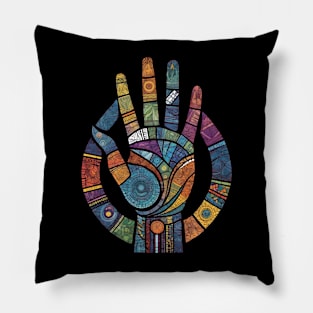 Mosaic Pattern Hand Pillow