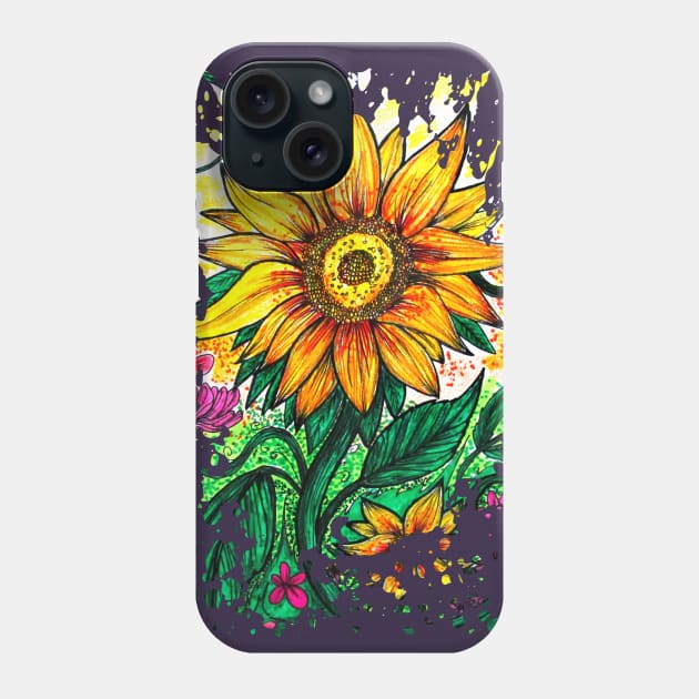 Sunflower Phone Case by adamzworld