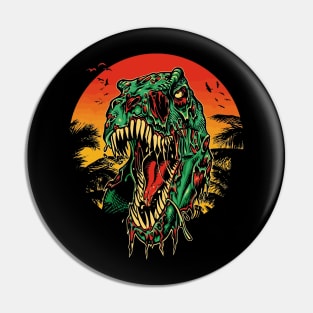 T-Rex Zombie Pin