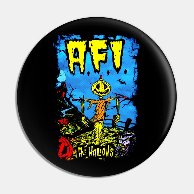 Vintage AFI band Pin by tiranntrmoyet