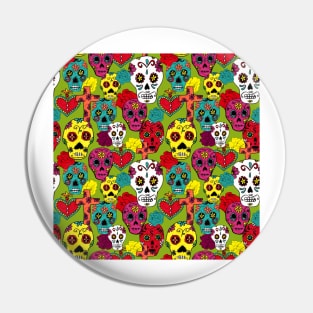 Day of the dead - Mexican fiesta - skulls motifs Pin