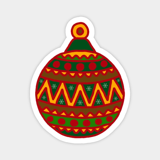 Christmas Tree Ornament Magnet by KalipsoArt