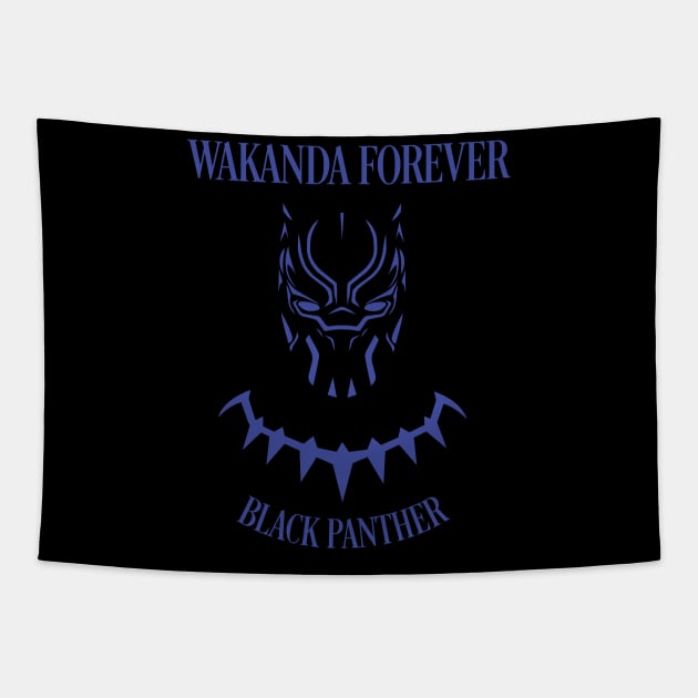 Black Panther Superhero Purple Tapestry by KevinWillms1