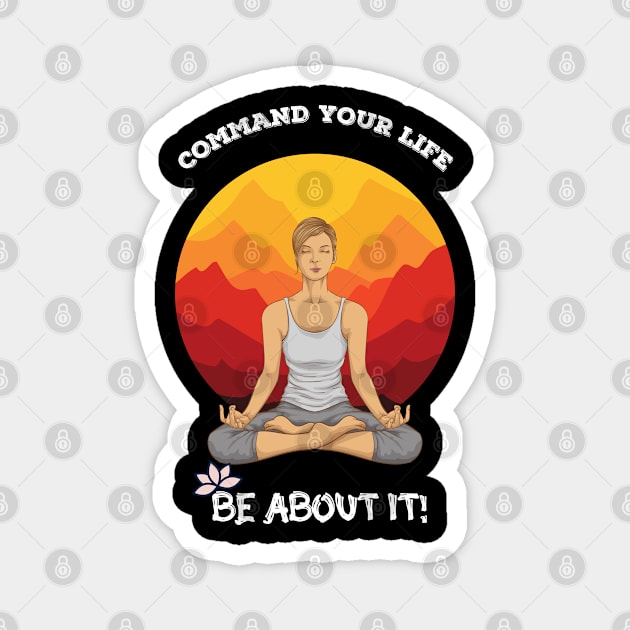 Namaste Graphic Design Magnet by TASKARAINK