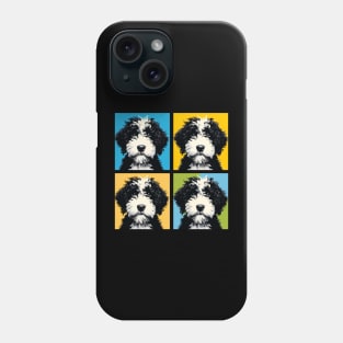 Pop Retro Portuguese Water Dog Art Painting - Cute Puppy Phone Case