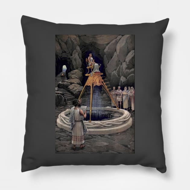 Oracle of Delphi of Ancient Greece Pillow by Star Scrunch