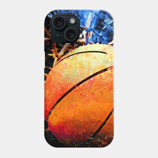 Basketball art print swoosh 112 - basketball artwork Phone Case