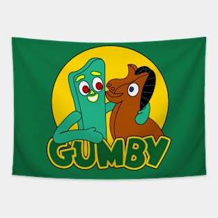 Cute Gumby and Pokey Tapestry