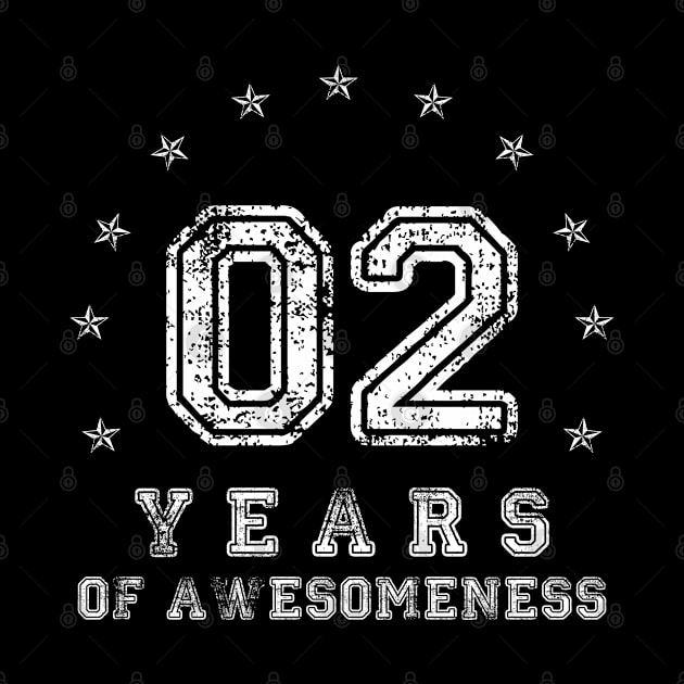 Vintage 2 years of awesomeness Retro 2017 Birthday Gift by opippi