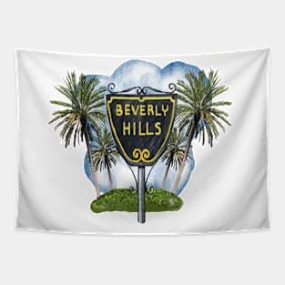 Beverly Hills Blues Tapestry