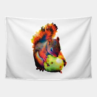 Apple Squirrel Tapestry