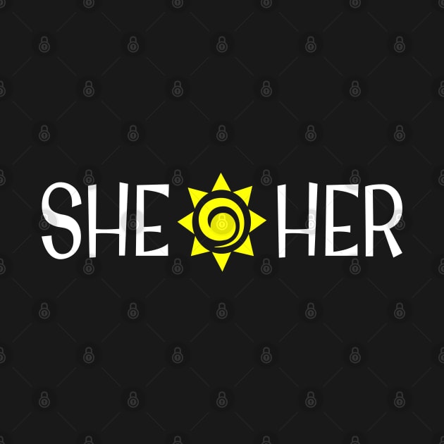 SHE / HER Non-Binary LGBTQIA by screamingfool