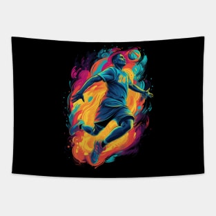 Basketball Player Illustration Tapestry